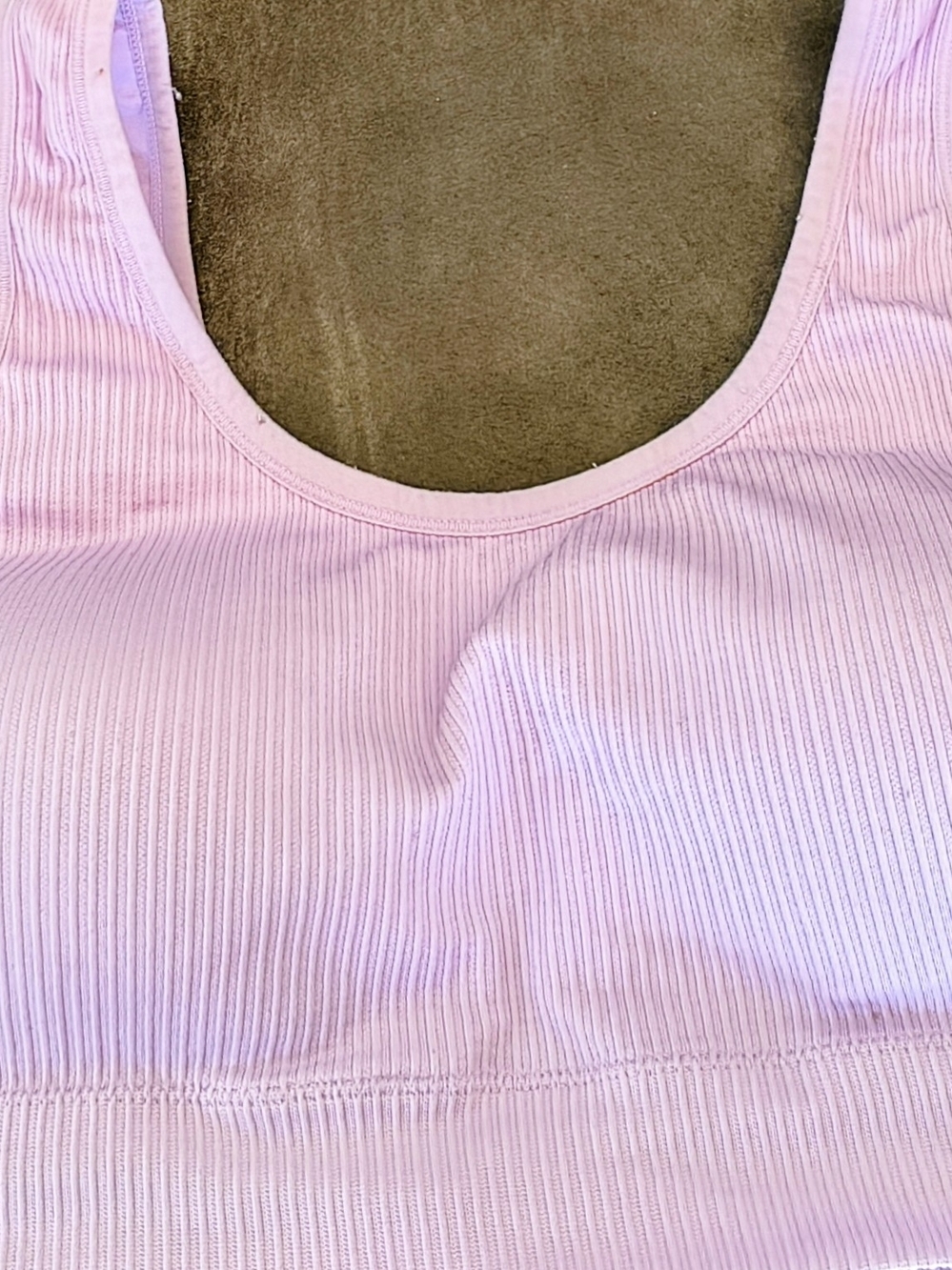 Plus Size Lightly Lined Seamless Rib Bralette
